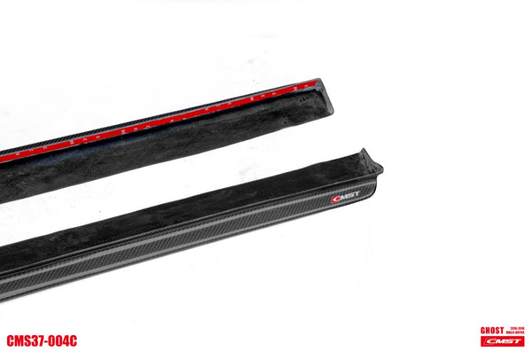 Rolls-Royce Ghost First Generation Series II 2015 2016 2017 2018 2019 2020 with Aftermarket Parts - Side Skirts Carbon Fiber / FRP from CMST Tuning