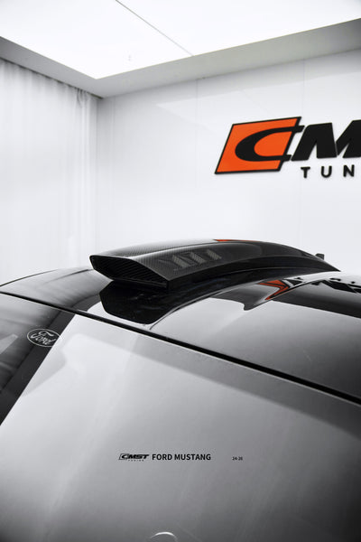 Ford Mustang S650 2.3 Ecoboost 5.0 GT Dark Horse 2024-ON with Aftermarket Parts - Roof Scoop Carbon Fiber / FRP from CMST Tuning