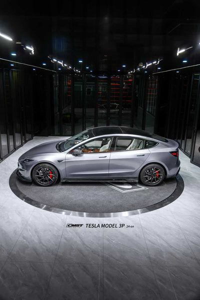 Tesla Model 3 Highland / Performance 2024-ON with Aftermarket Parts - V1 Style Side Skirts Carbon Fiber from CMST Tuning