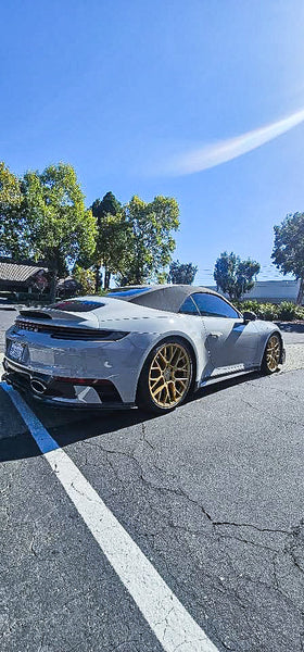 Porsche 911 992 992.1 Carrera Base/S/T/4/4S/Targa 4/Targa 4S/GTS 2020 2021 2022 2023 2024 & 911 992 992.2 Carerra Base/S/T/4/4S/Targa 4/Targa 4S/GTS 2025 with Aftermarket Parts - Carbon Fiber / FRP Side Skirts from CMST Tuning