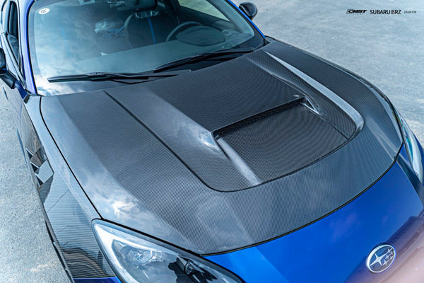 Subaru BRZ ZD8 & Toyota GR86 ZN8 2022-ON with Aftermarket Parts - V3 Hood Carbon Fiber / FRP from CMST Tuning
