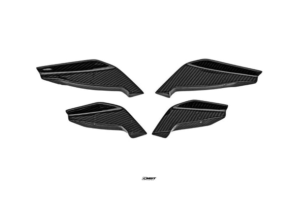 Subaru BRZ ZD8 2022-ON with Aftermarket Parts - V1 Style Carbon Fiber Front Canards from CMST Tuning