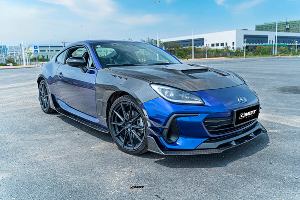 Subaru BRZ ZD8 2022 2023 2024 with Aftermarket Parts - V1 Style Front Lip Carbon Fiber from CMST Tuning