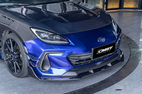 Subaru BRZ ZD8 & Toyota GR86 ZN8 2022-ON with Aftermarket Parts - V2 Style Carbon Fiber or FRP Hood from  CMST Tuning