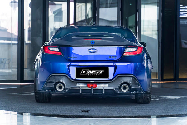 Subaru BRZ ZD8 & Toyota GR86 ZN8 2022-ON with Aftermarket Parts - V1 Style Carbon Fiber Rear Diffuser from  CMST Tuning