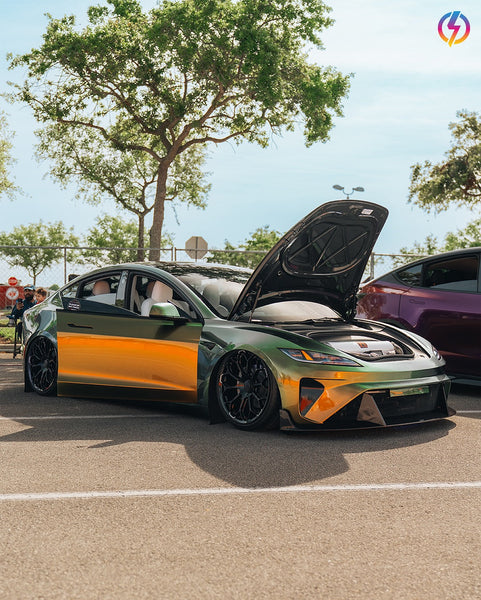 Tesla Model 3 Highland / Performance 2024-ON with Aftermarket Parts - V1 Style Side Skirts Carbon Fiber from CMST Tuning