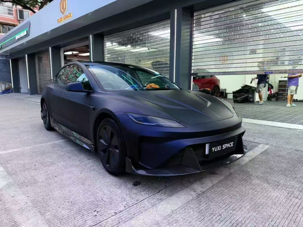 Tesla Model 3 Highland / Performance 2024-ON with Aftermarket Parts - V1 Style Side Skirts Carbon Fiber from CMST Tuning