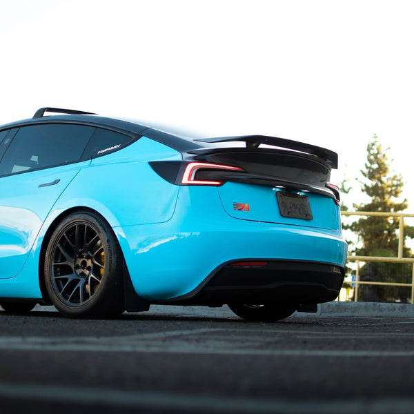  Tesla Model 3 Highland / Performance 2024-ON with Aftermarket Parts - V1 Style Rear Spoiler Carbon Fiber from CMST Tuning