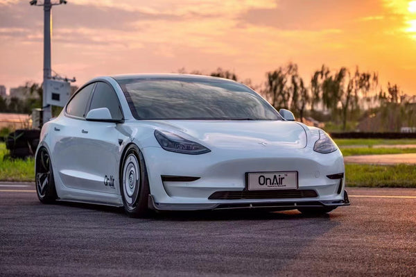 CMST Tuning V1 Side Skirts for Tesla Model 3 Performance/Base Carbon Fiber/FRP