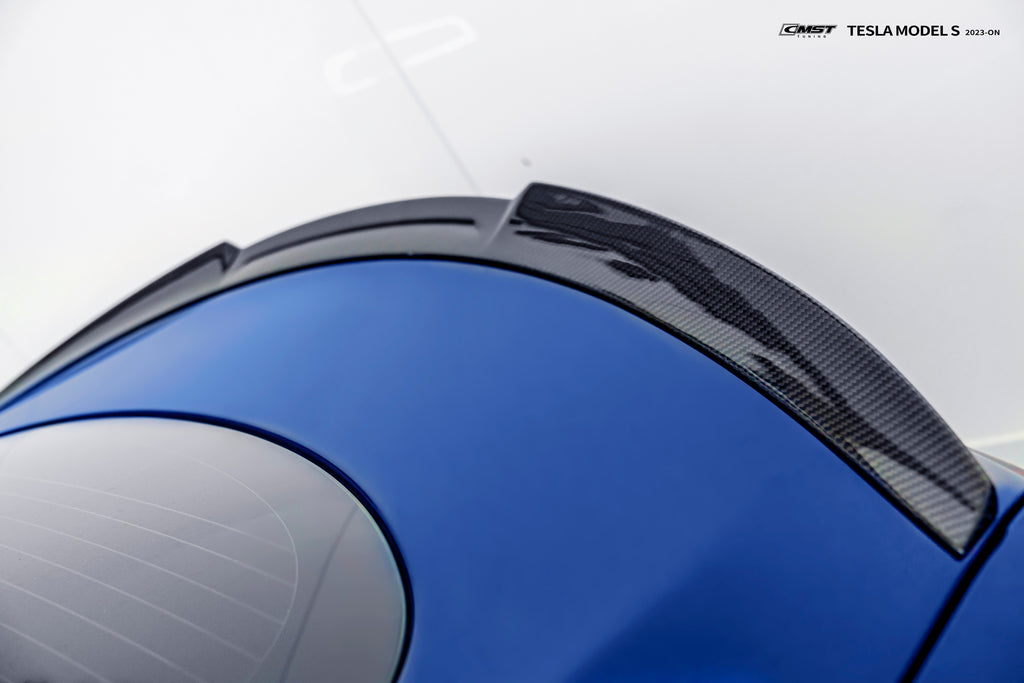 Tesla Model S Rear Spoiler Options Tesla Model S 3rd Gen Late 2021-ON Aftermarket Parts - CMST Tuning Rear ...