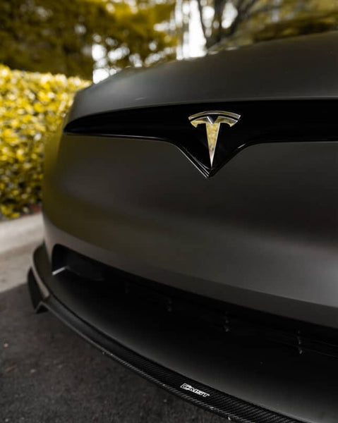 CMST Tuning Carbon Fiber Front Upper Valences for Tesla Model X 2022-ON