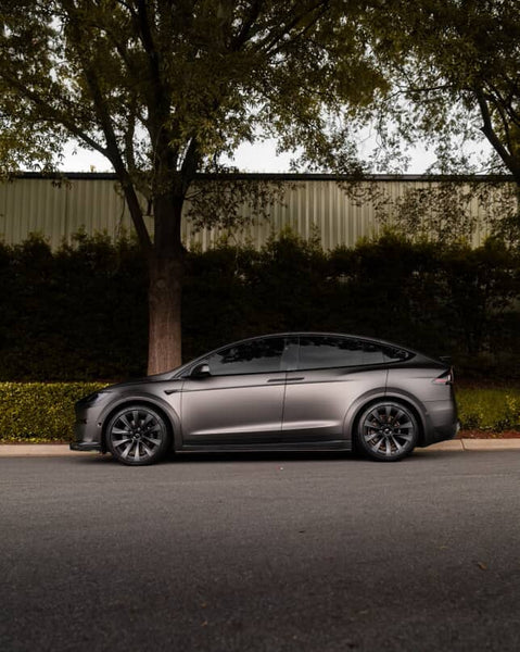 Tesla Model X Plaid Long Range Base 2022 2023 2024 Without sensors with Aftermarket Parts - Widebody Wheel Arches Carbon Fiber / FRP from CMST Tuning