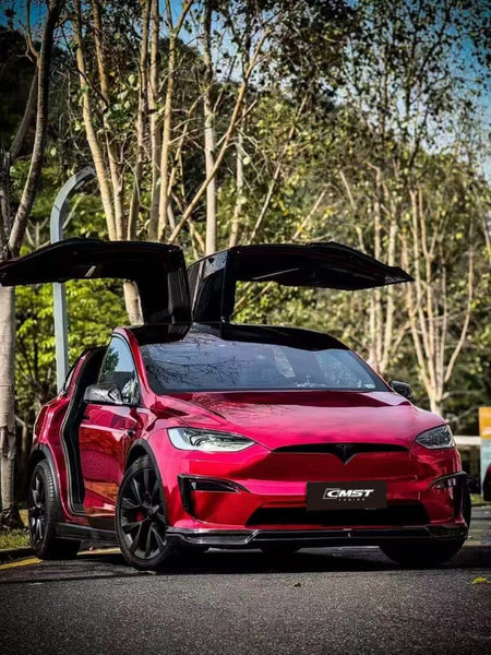 CMST Tuning Carbon Fiber Front Upper Valences for Tesla Model X 2022-ON