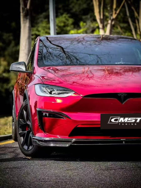 CMST Tuning Carbon Fiber Front Lip for Tesla Model X 2022-ON