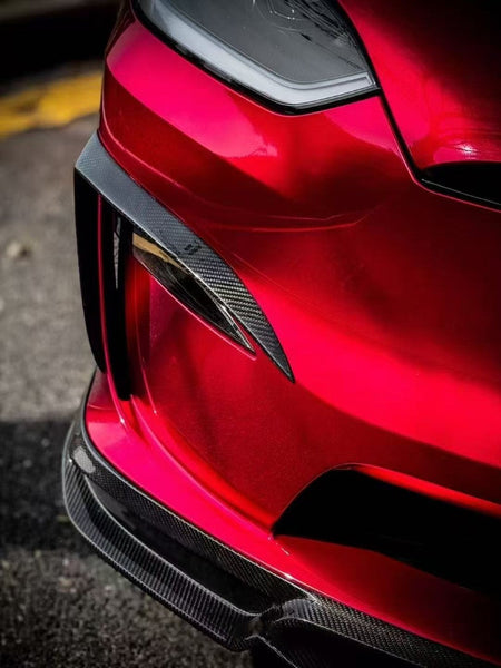 CMST Tuning Carbon Fiber Front Upper Valences for Tesla Model X 2022-ON