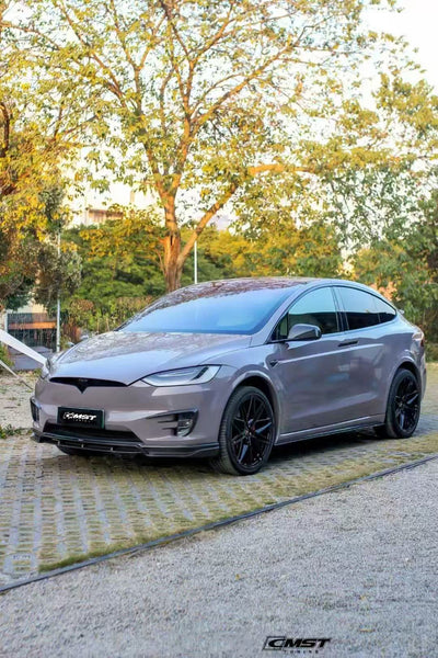 Tesla Model X P100D 100D 90D 75D 60D Performance Long Range Base 2016-2021 with Aftermarket Parts - Upper Valences Carbon Fiber / FRP from CMST Tuning