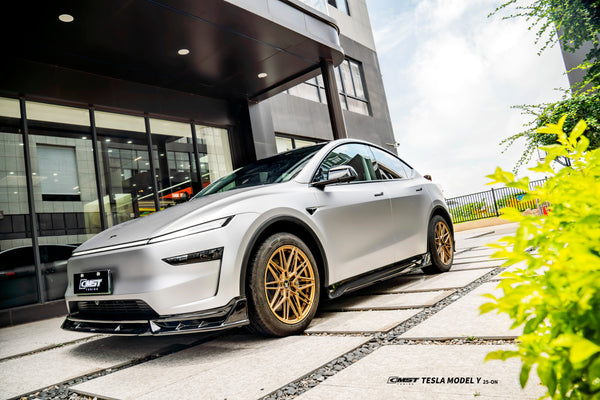Tesla Model Y Juniper 2026-ON with Aftermarket Parts - Front Lip ABS from CMST Tuning