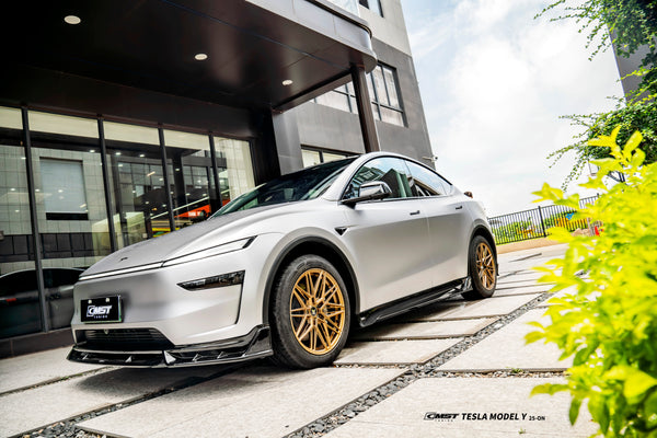 Tesla Model Y Juniper 2026-ON with Aftermarket Parts - Side Skirts ABS from CMST Tuning