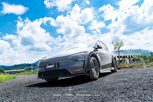 Tesla Model Y Juniper 2026-ON with Aftermarket Parts - V2 Front Lip ABS from CMST Tuning