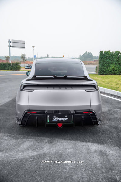Tesla Model Y Juniper 2026-ON with Aftermarket Parts - V5 Rear Diffuser PP Polypropylene from CMST Tuning
