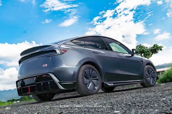 Tesla Model Y Juniper 2026-ON with Aftermarket Parts - V2 Side Skirts ABS from CMST Tuning