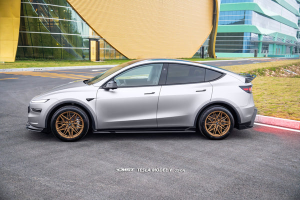Tesla Model Y Juniper 2026-ON with Aftermarket Parts - V5 Side Skirts PP Polypropylene from CMST Tuning