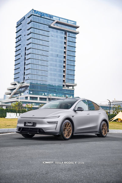 Tesla Model Y Juniper 2026-ON with Aftermarket Parts - V5 Side Skirts PP Polypropylene from CMST Tuning