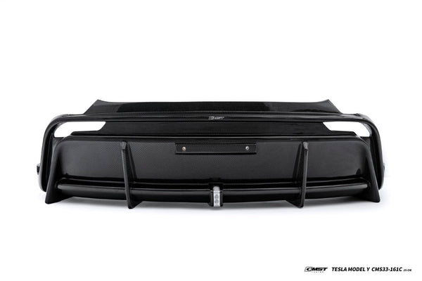 Tesla Model Y Juniper 2026-ON with Aftermarket Parts - V1 Rear Diffuser Carbon Fiber / FRP from CMST Tuning