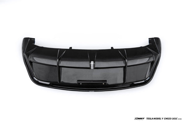 Tesla Model Y Juniper 2026-ON with Aftermarket Parts - V1 Rear Diffuser Carbon Fiber / FRP from CMST Tuning