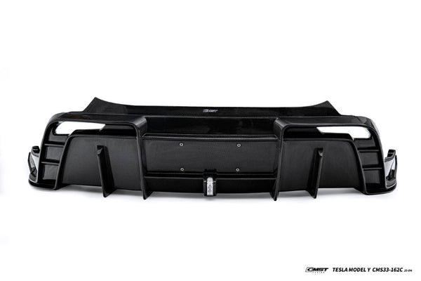 Tesla Model Y Juniper 2026-ON with Aftermarket Parts - V2 Rear Diffuser Carbon Fiber / FRP from CMST Tuning