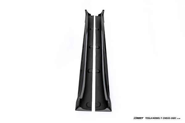 Tesla Model Y Juniper 2026-ON with Aftermarket Parts - V2 Side Skirts Carbon Fiber / FRP from CMST Tuning