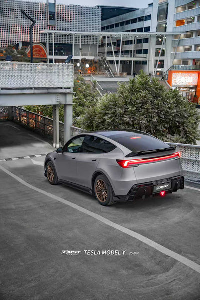 Tesla Model Y Juniper 2026-ON with Aftermarket Parts - V5 Rear Diffuser PP Polypropylene from CMST Tuning