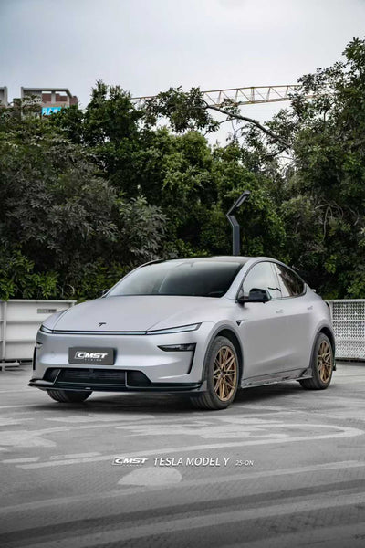 Tesla Model Y Juniper 2026-ON with Aftermarket Parts - V5 Side Skirts PP Polypropylene from CMST Tuning