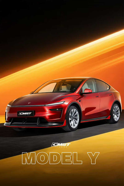 Tesla Model Y Juniper 2026-ON with Aftermarket Parts - V5 Side Skirts PP Polypropylene from CMST Tuning