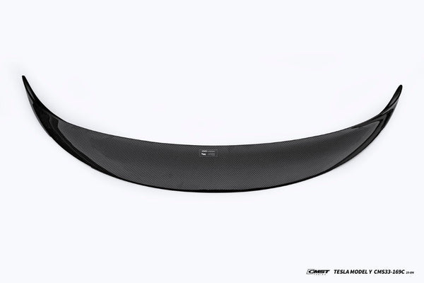 Tesla Model Y Juniper Base Performance 2026-ON with Aftermarket Parts - Rear Spoiler Carbon Fiber / FRP from CMST Tuning
