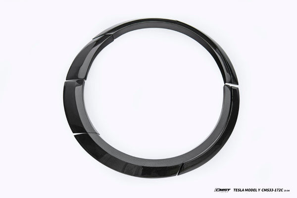 Tesla Model Y Juniper Base Performance 2026-ON with Aftermarket Parts - Widebody Fender Flares Wheel Arches Carbon Fiber / FRP from CMST Tuning