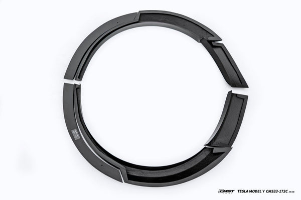 Tesla Model Y Juniper Base Performance 2026-ON with Aftermarket Parts - Widebody Fender Flares Wheel Arches Carbon Fiber / FRP from CMST Tuning