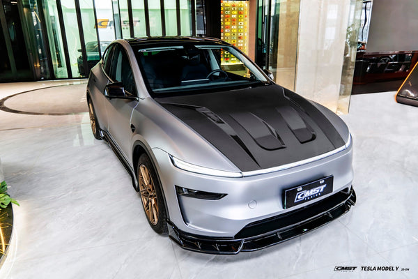 Tesla Model Y Juniper 2026-ON with Aftermarket Parts - Front Lip ABS from CMST Tuning