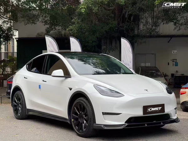 CMST Tuning V1 Side Skirts for Tesla Model Y Performance AWD Long Range RWD Carbon Fiber/FRP