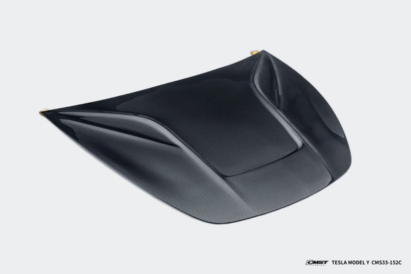 Tesla Model Y Performance AWD Long Range RWD Standard 2020 2021 2022 2023 2024 with Aftermarket Parts - V5 Hood Bonnet Carbon Fiber / FRP from  CMST Tuning