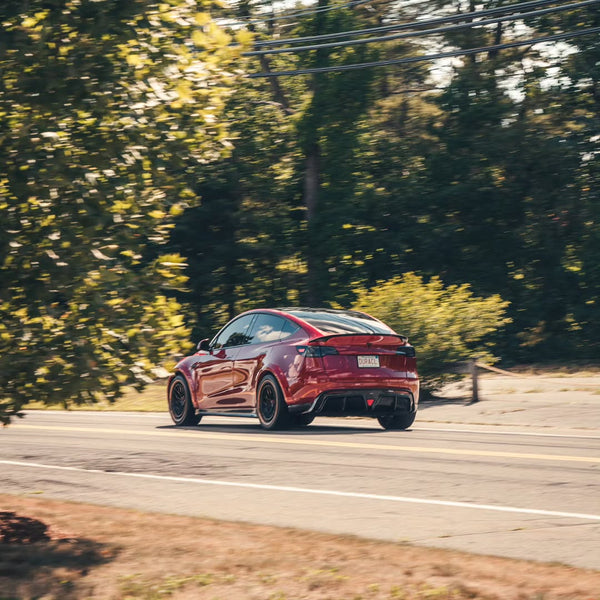 Tesla Model Y Performance AWD Long Range RWD Standard 2020 2021 2022 2023 2024 with Aftermarket Parts - V2 Rear Diffuser Carbon Fiber / FRP from CMST Tuning