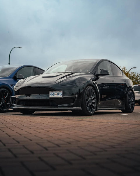 Tesla Model Y Performance AWD Long Range RWD Standard 2020 2021 2022 2023 2024 with Aftermarket Parts - V1 Hood Bonnet Carbon Fiber / FRP from CMST Tuning