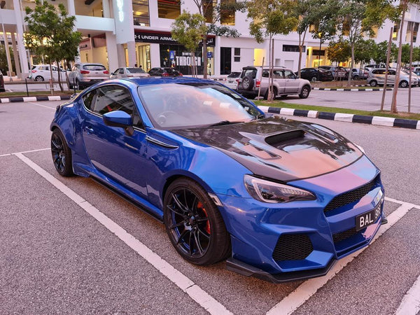 Toyota GT86 86 TRD GT SE Base ZN6 2017 2018 2019 2020 & Scion FR-S FRS ZN6 2013 2014 2015 2016 & Subaru BRZ TS Limited Premium ZN6 2013 2014 2015 2016 2017 2018 2019 2020 (compatible with CMST CITOXE widebody kit) with Aftermarket Parts - CITOXE Front Bumper & Lip Carbon Fiber / FRP from CMST Tuning