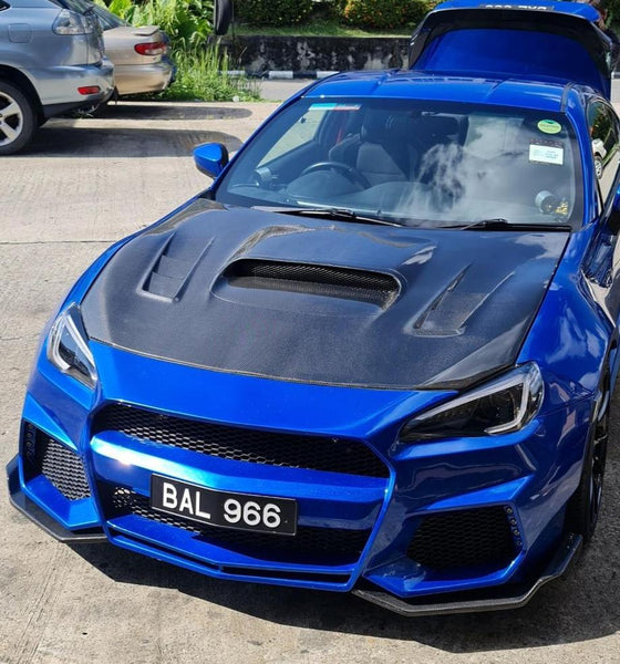 Toyota GT86 86 TRD GT SE Base ZN6 2017 2018 2019 2020 & Scion FR-S FRS ZN6 2013 2014 2015 2016 & Subaru BRZ TS Limited Premium ZN6 2013 2014 2015 2016 2017 2018 2019 2020 (compatible with CMST CITOXE widebody kit) with Aftermarket Parts - CITOXE Front Bumper & Lip Carbon Fiber / FRP from CMST Tuning