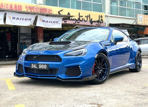 Toyota GT86 86 TRD GT SE Base ZN6 2017 2018 2019 2020 & Scion FR-S FRS ZN6 2013 2014 2015 2016 & Subaru BRZ TS Limited Premium ZN6 2013 2014 2015 2016 2017 2018 2019 2020 (compatible with CMST CITOXE widebody kit) with Aftermarket Parts - CITOXE Front Bumper & Lip Carbon Fiber / FRP from CMST Tuning