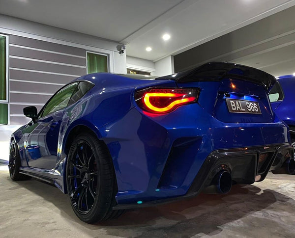 Toyota GT86 86 TRD GT SE Base ZN6 2017 2018 2019 2020 & Scion FR-S FRS ZN6 2013 2014 2015 2016 & Subaru BRZ TS Limited Premium ZN6 2013 2014 2015 2016 2017 2018 2019 2020 (compatible with CMST CITOXE widebody kit) with Aftermarket Parts - CITOXE Rear Bumper & Diffuser Carbon Fiber / FRP from CMST Tuning