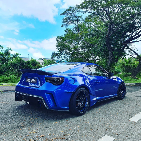 Toyota GT86 86 TRD GT SE Base ZN6 2017 2018 2019 2020 & Scion FR-S FRS ZN6 2013 2014 2015 2016 & Subaru BRZ TS Limited Premium ZN6 2013 2014 2015 2016 2017 2018 2019 2020 (compatible with CMST CITOXE widebody kit) with Aftermarket Parts - CITOXE Rear Bumper & Diffuser Carbon Fiber / FRP from CMST Tuning