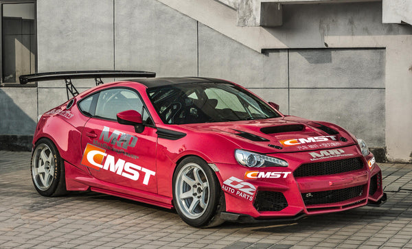 Toyota GT86 86 TRD GT SE Base ZN6 2017 2018 2019 2020 & Scion FR-S FRS ZN6 2013 2014 2015 2016 & Subaru BRZ TS Limited Premium ZN6 2013 2014 2015 2016 2017 2018 2019 2020 (compatible with CMST CITOXE widebody kit) with Aftermarket Parts - CITOXE Front Bumper & Lip Carbon Fiber / FRP from CMST Tuning