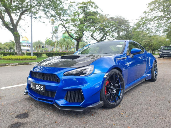 Toyota GT86 86 TRD GT SE Base ZN6 2017 2018 2019 2020 & Scion FR-S FRS ZN6 2013 2014 2015 2016 & Subaru BRZ TS Limited Premium ZN6 2013 2014 2015 2016 2017 2018 2019 2020 (compatible with CMST CITOXE widebody kit) with Aftermarket Parts - CITOXE Front Bumper & Lip Carbon Fiber / FRP from CMST Tuning