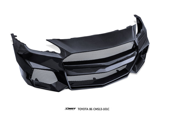 Toyota GT86 86 TRD GT SE Base ZN6 2017 2018 2019 2020 & Scion FR-S FRS ZN6 2013 2014 2015 2016 & Subaru BRZ TS Limited Premium ZN6 2013 2014 2015 2016 2017 2018 2019 2020 (compatible with CMST CITOXE widebody kit) with Aftermarket Parts - CITOXE Front Bumper & Lip Carbon Fiber / FRP from CMST Tuning